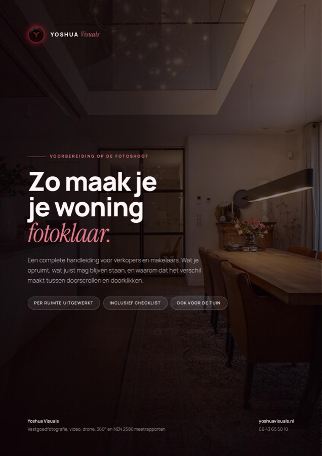 Omslag van de gids Zo maak je je woning fotoklaar